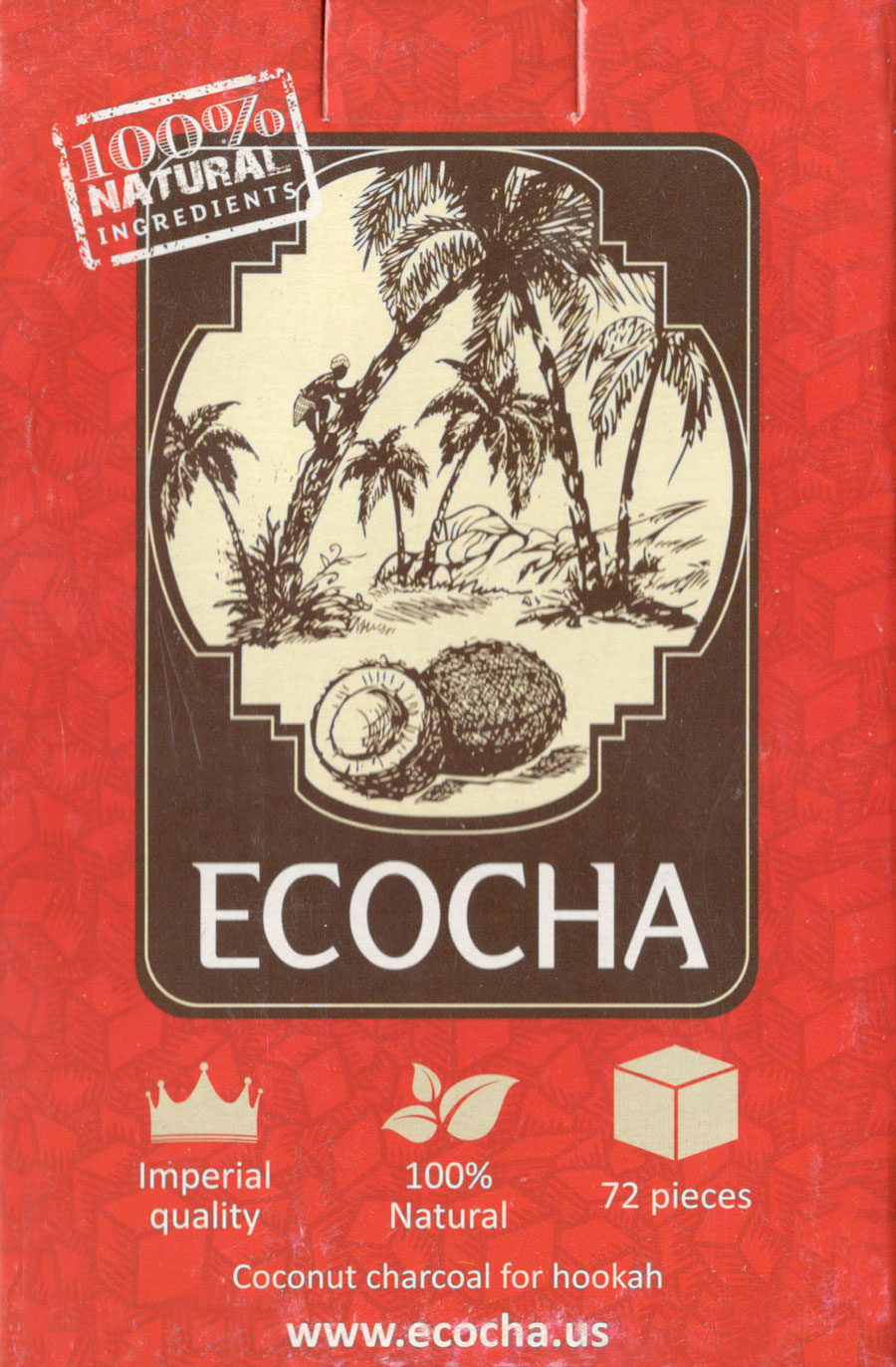 Уголь кокосовый ECOCHA 72 фото