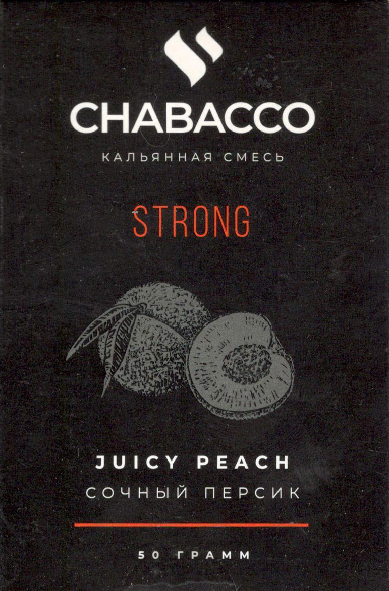 Табак Chabacco Strong- Сочный персик (Juicy Peach) фото