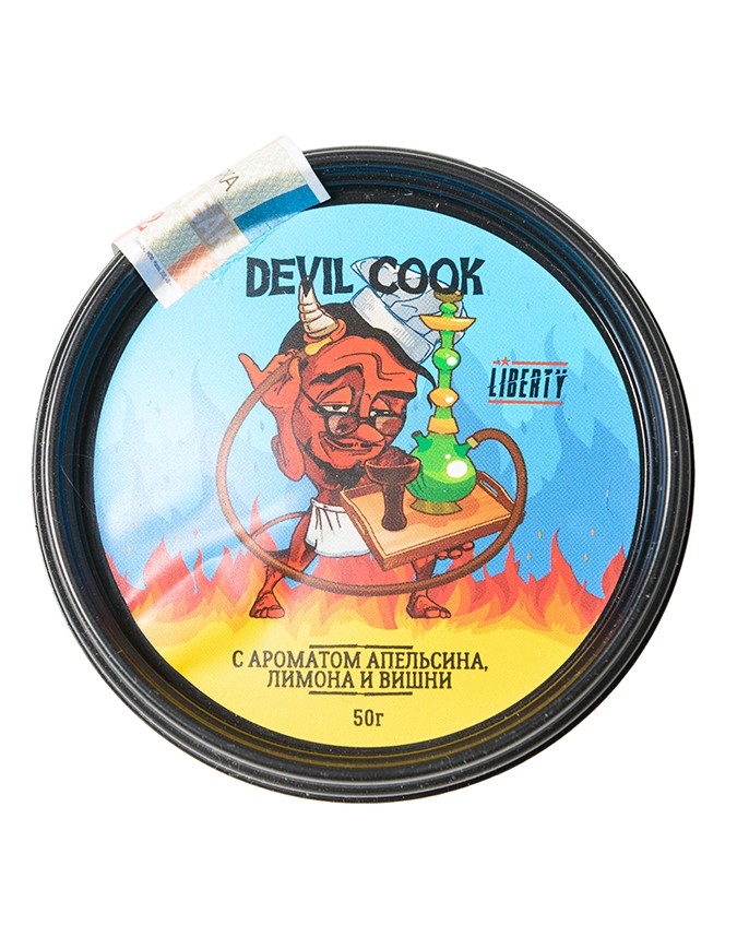 Табак Devil Cook- С Ароматом Апельсина, Лимона и Вишни фото