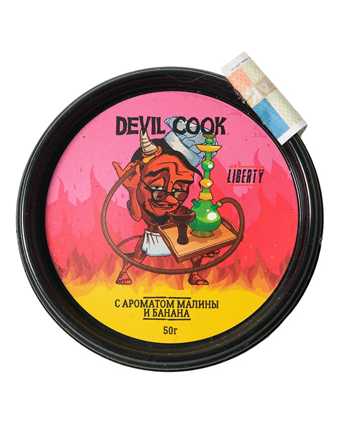 Табак Devil Cook- С Ароматом Малины и Банана фото