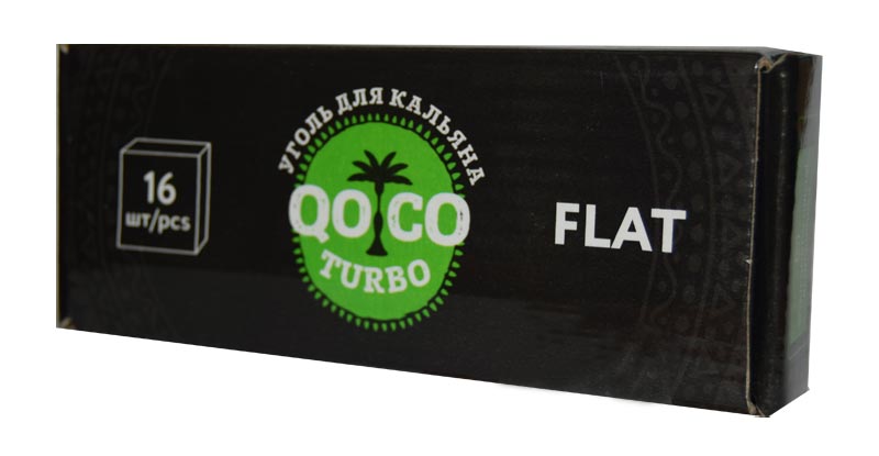 Уголь кокосовый Qoco Turbo Flat 16 фото