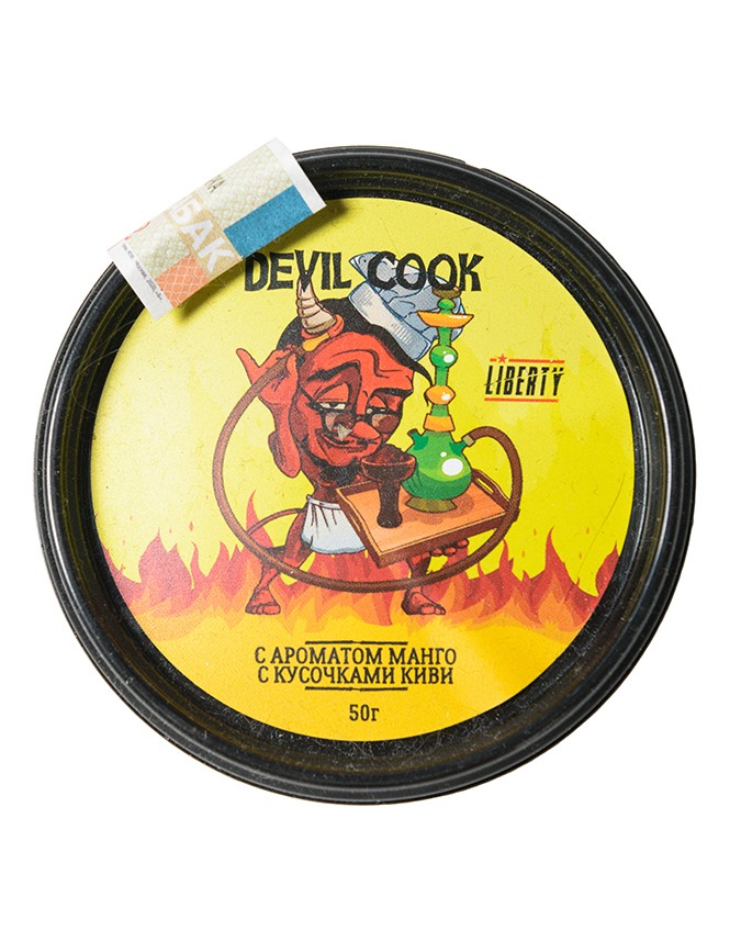 Табак Devil Cook- С Ароматом Манго с Кусочками Киви фото