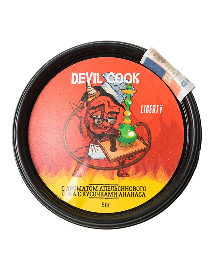 Табак Devil Cook- С Ароматом Апельсинового Сока С Кусочками Ананаса фото