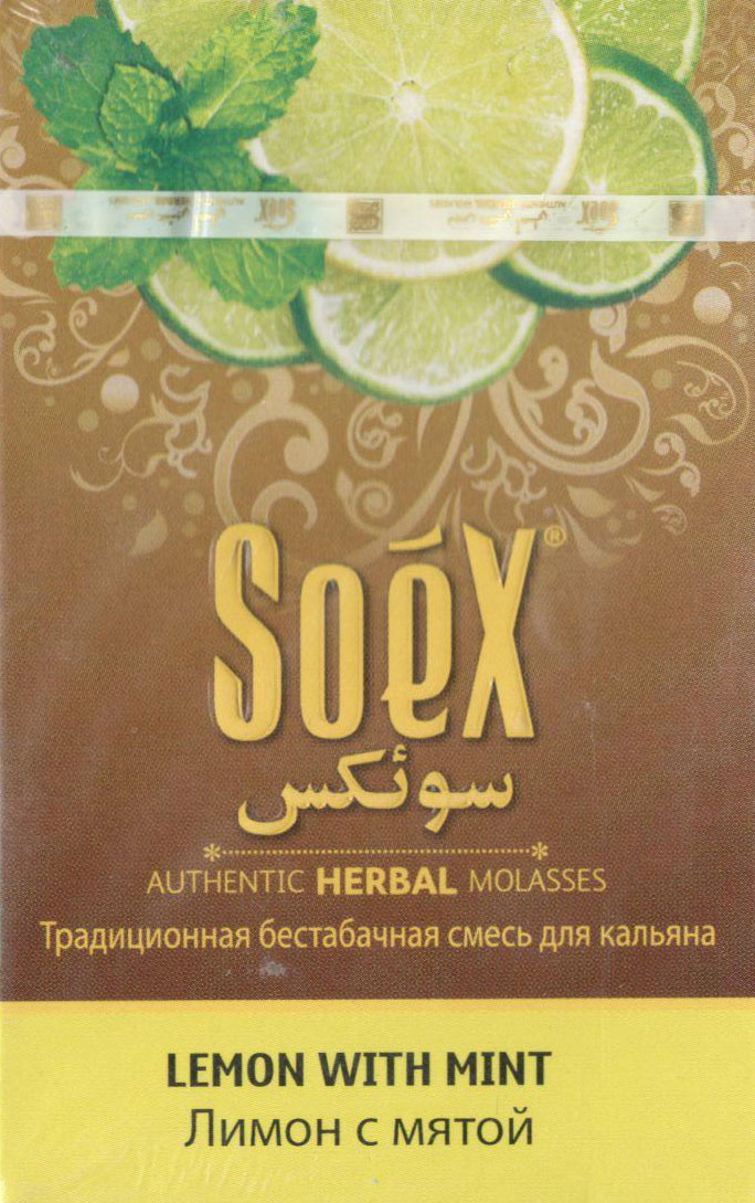 Табак Soex- Лимон с Мятой (Lemon With Mint) фото