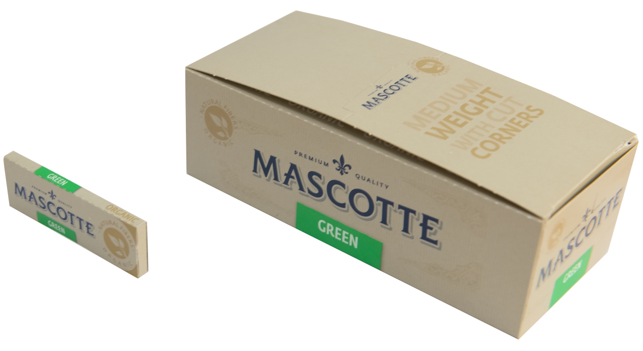 Бумага сигаретная Mascotte- Green 50x50 фото