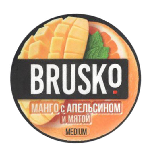 Табак Brusko- Манго с Апельсином и Мятой фото