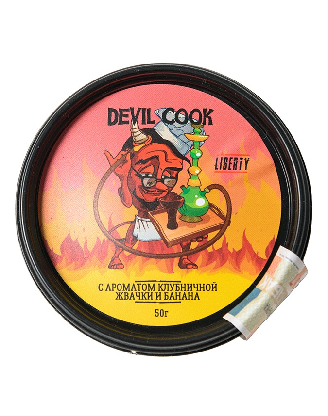 Табак Devil Cook- С Ароматом Клубничной Жвачки и Банана фото